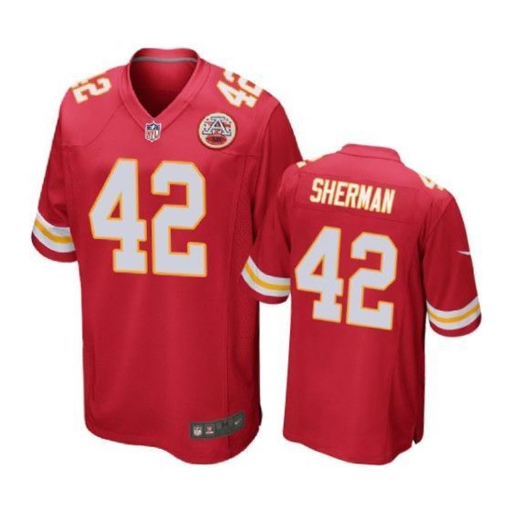 Kansas City Chiefs Anthony Sherman Game Red Mens Jersey yd365