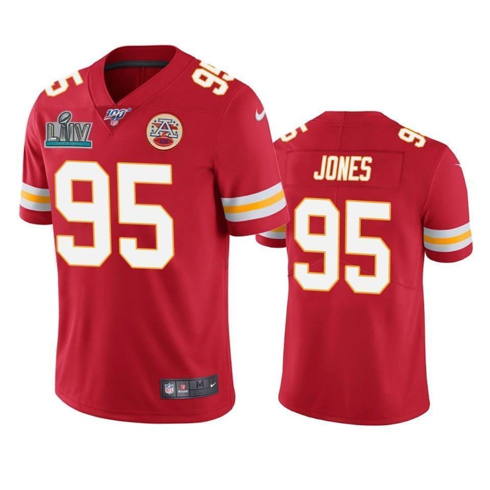 Kansas City Chiefs Chris Jones Red Super Bowl Liv Vapor Limited 3D Jersey Hn0D4