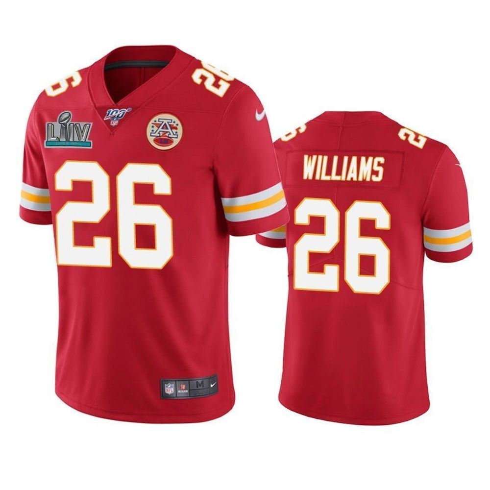 Kansas City Chiefs Damien Williams Red Super Bowl Liv Vapor Limited 3D Jersey CtoIq