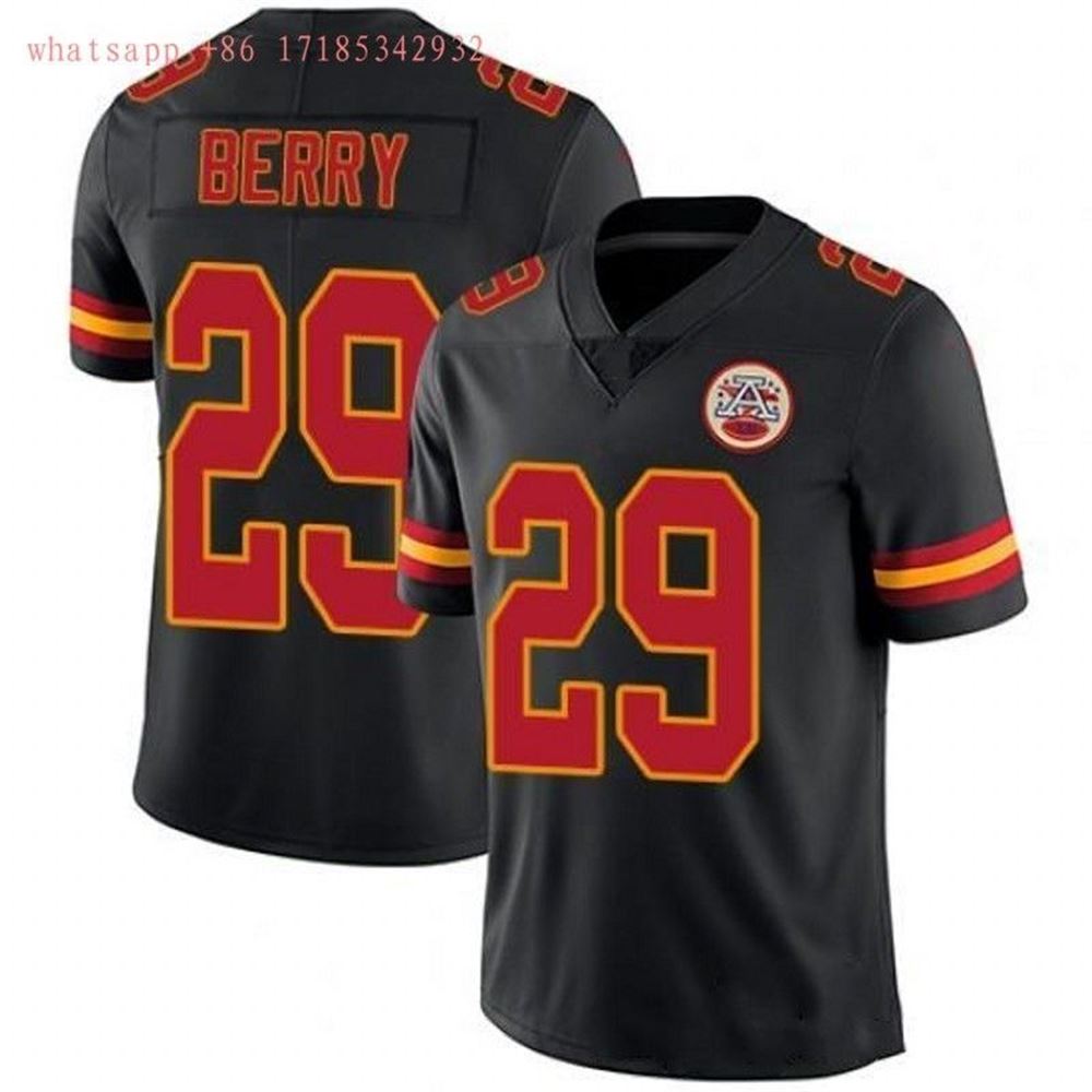 Kansas City Chiefs Eric Berry 29 Nfl Black Jersey Jersey