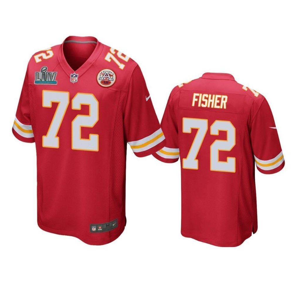Kansas City Chiefs Eric Fisher Red Super Bowl Liv Game 3D Jersey