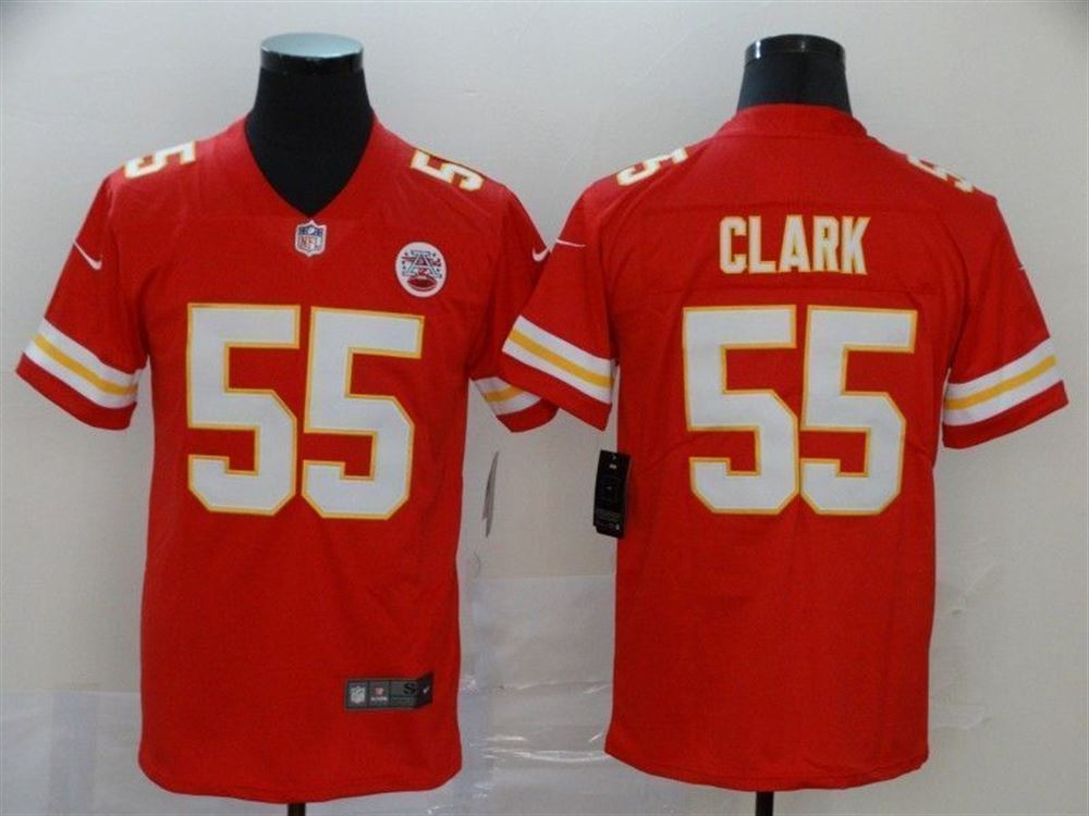 Kansas City Chiefs Frank Clark 55 2021 Nfl Orange Jersey Jersey
