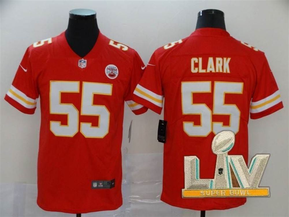 Kansas City Chiefs Frank Clark 55 2021 Super Bowl Final Red Jersey qvHTV