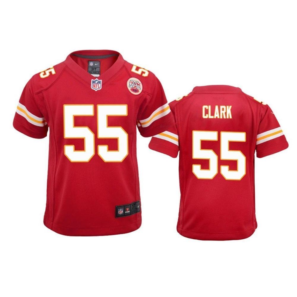 Kansas City Chiefs Frank Clark Game Red Jersey jersey