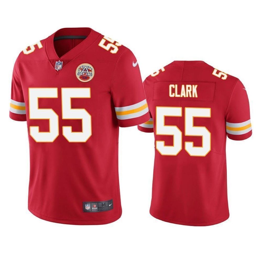 Kansas City Chiefs Frank Clark Red Vapor Limited Jersey