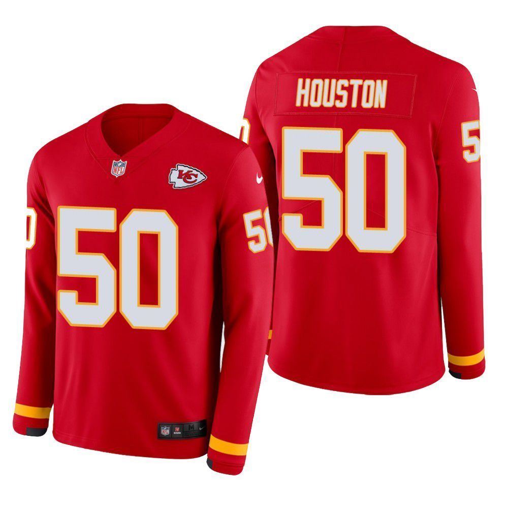 Kansas City Chiefs Justin Houston Therma Long Sleeve Mens Jersey jersey Red ltjyd