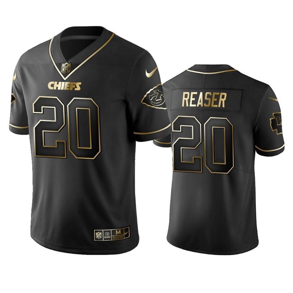 Kansas City Chiefs Keith Reaser Black Golden Edition Mens Jersey jersey SRkYL
