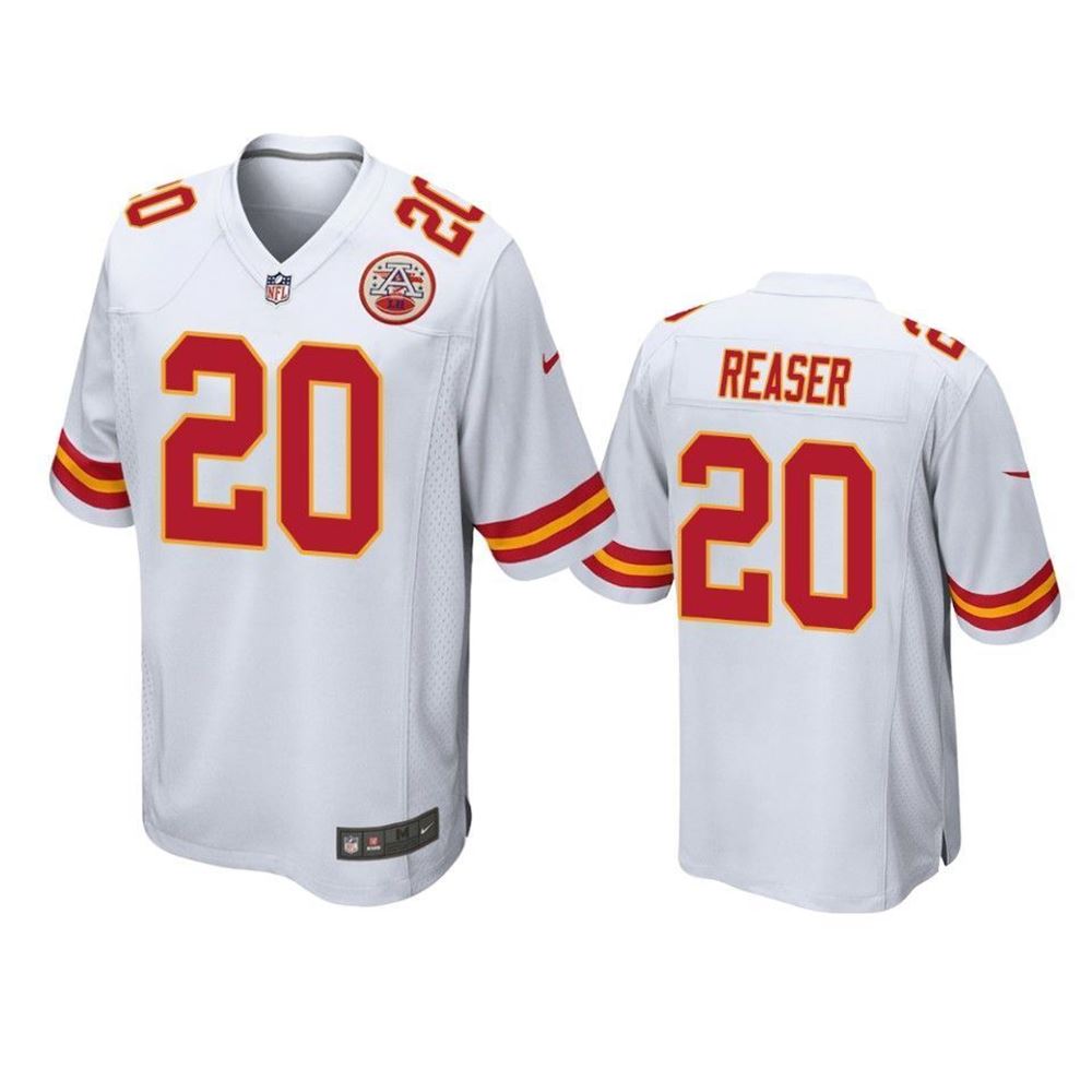 Kansas City Chiefs Keith Reaser Game White Mens Jersey