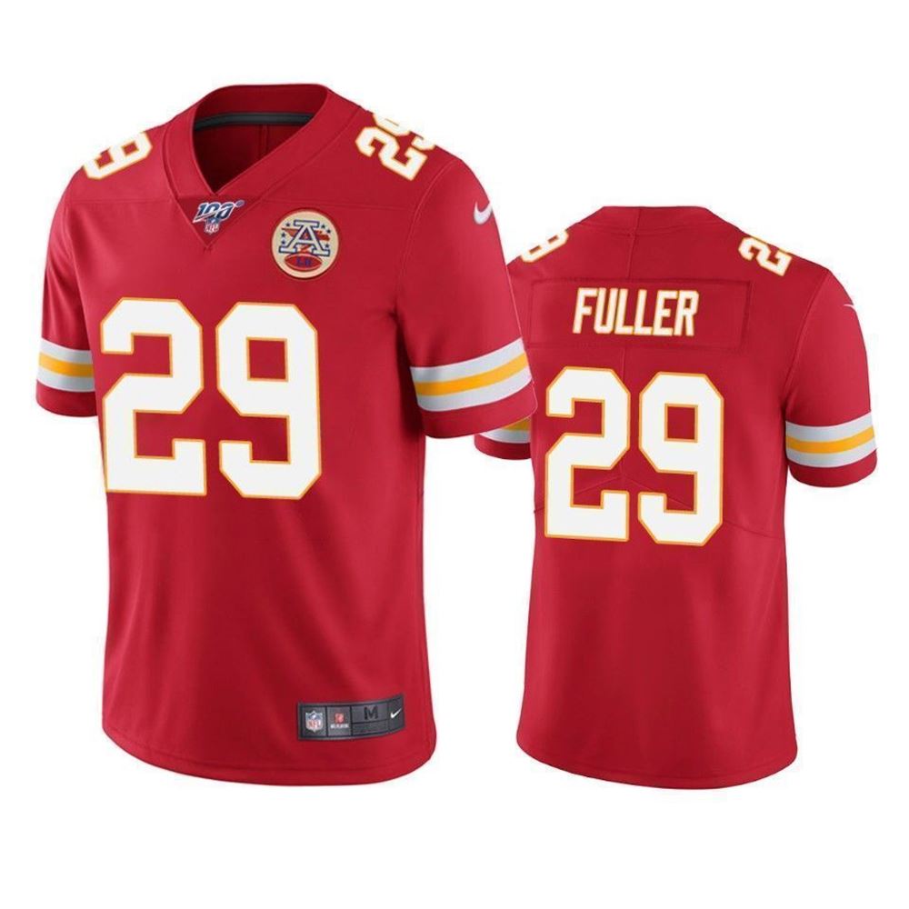 Kansas City Chiefs Kendall Fuller Limited Jersey Red 100th Season