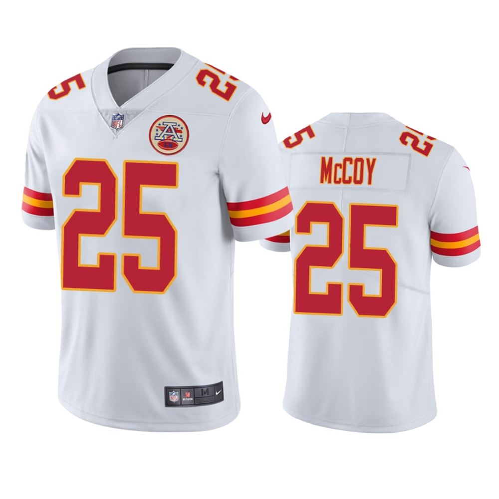 Kansas City Chiefs LeSean McCoy White Vapor Untouchable Limited Jersey