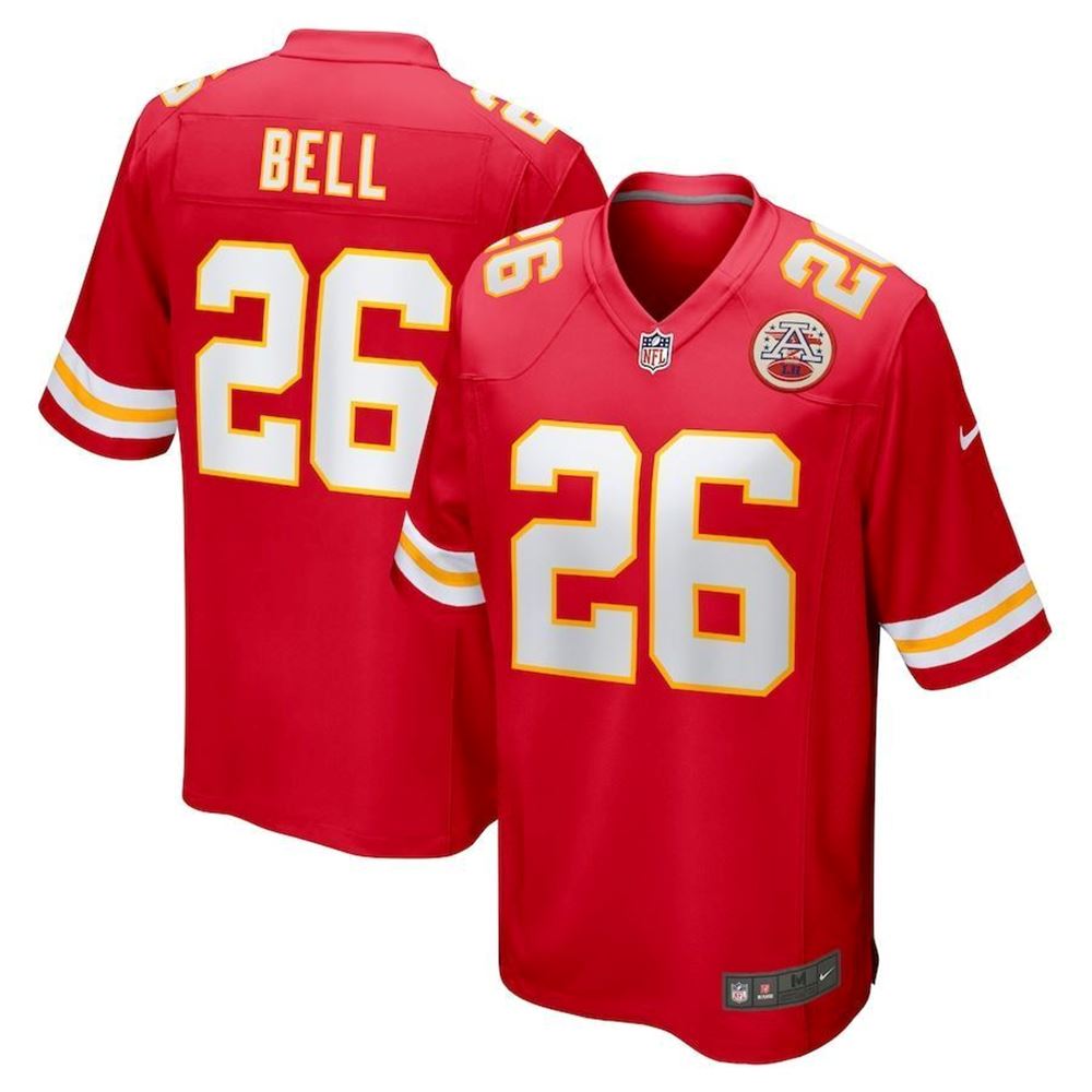 Kansas City Chiefs LeVeon Bell Red Game Player Jersey Gifts For Fans