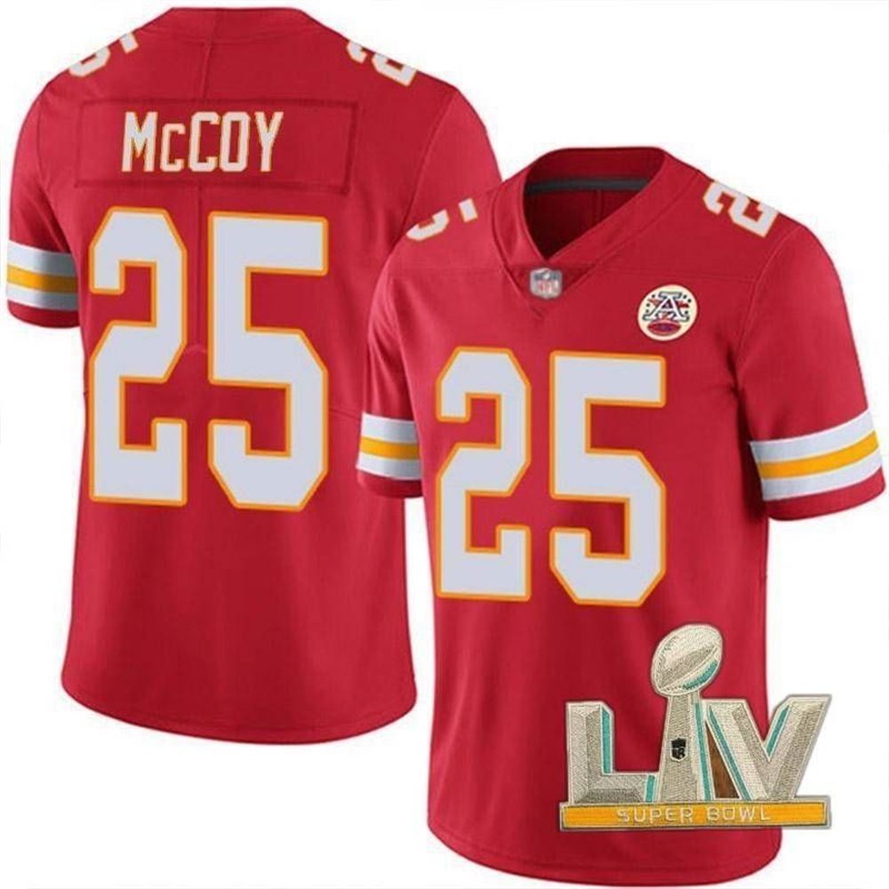 Kansas City Chiefs Lesean Mccoy 25 2021 Super Bowl Final Red Jersey