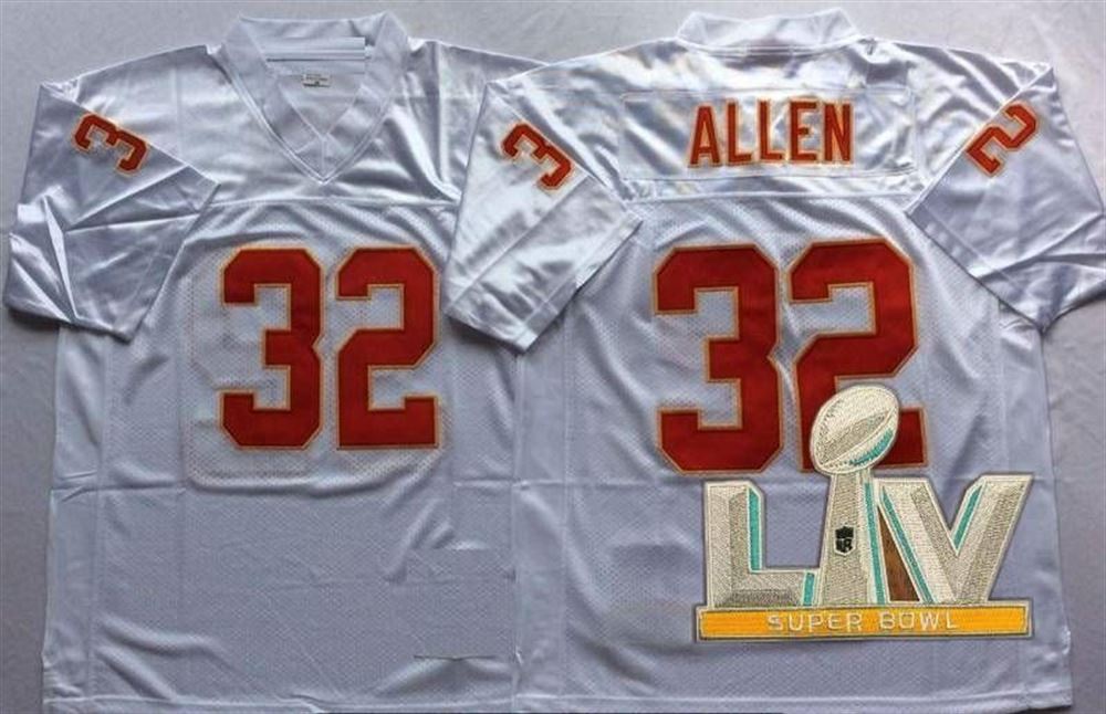 Kansas City Chiefs Marcus Allen 32 2021 Super Bowl Final White Jersey