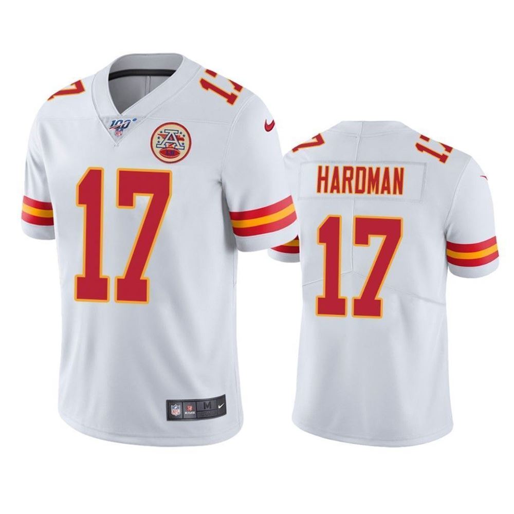 Kansas City Chiefs Mecole Hardman Limited Jersey jersey White 100Th Season