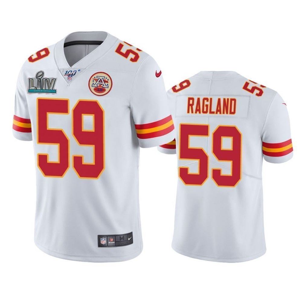 Kansas City Chiefs Reggie Ragland White Super Bowl Liv Vapor Limited 3D Jersey