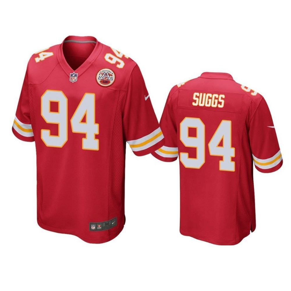 Kansas City Chiefs Terrell Suggs Game Red Mens Jersey Do1L8
