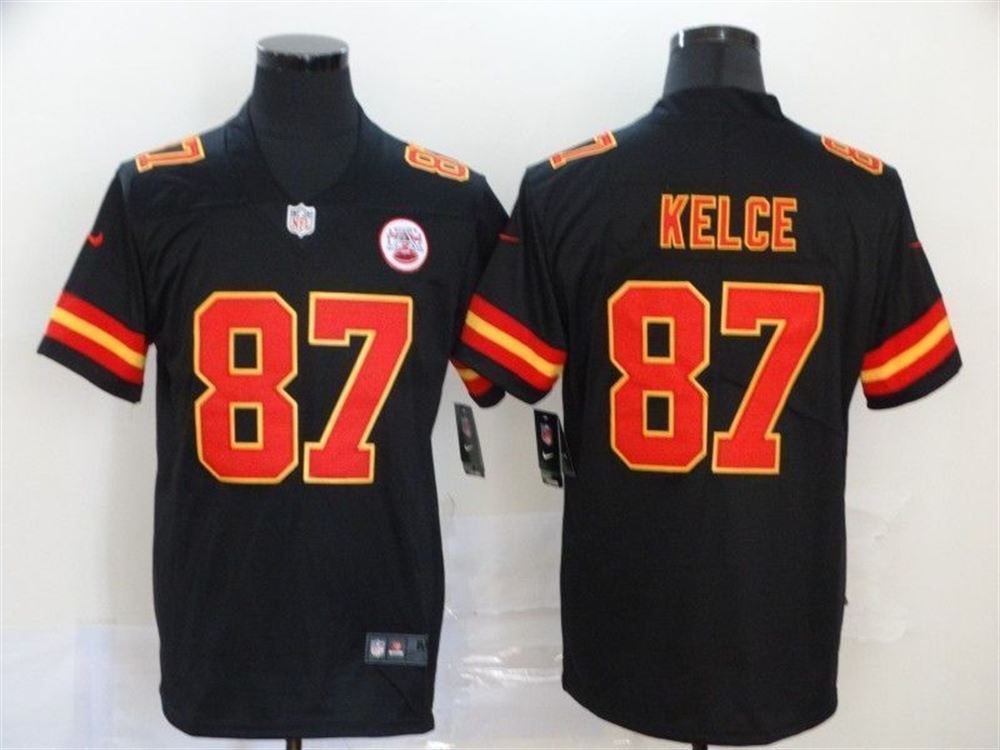 Kansas City Chiefs Travis Kelce87 2021 NFL Black Jersey jersey c62gS