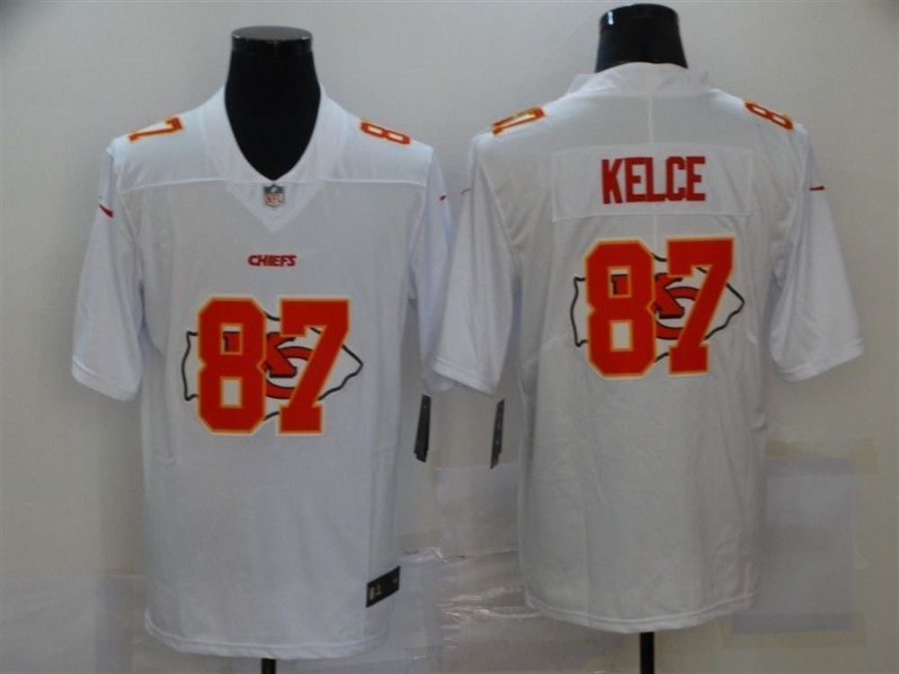 Kansas City Chiefs Travis Kelce87 Nfl 2021 White Jersey jersey