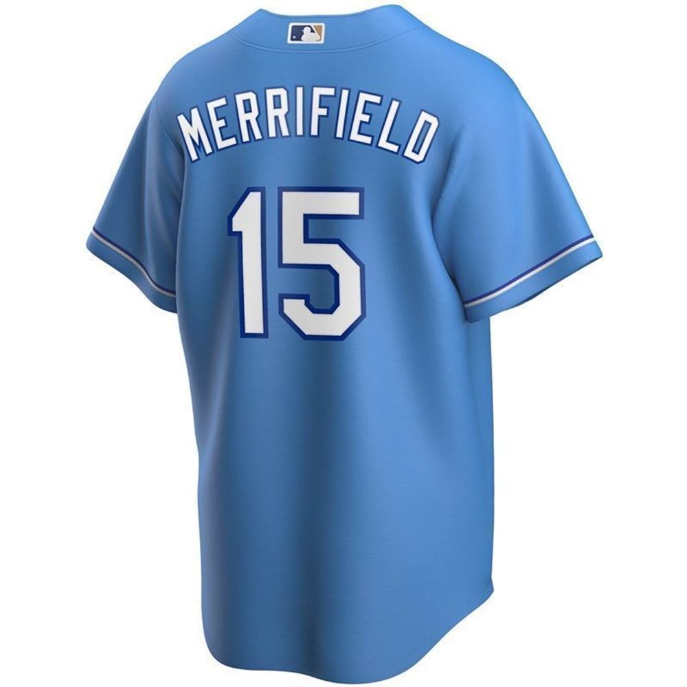 Kansas City Royals Whit Merrifield 15 2021 MLB Sky Blue Jersey jersey 77 style