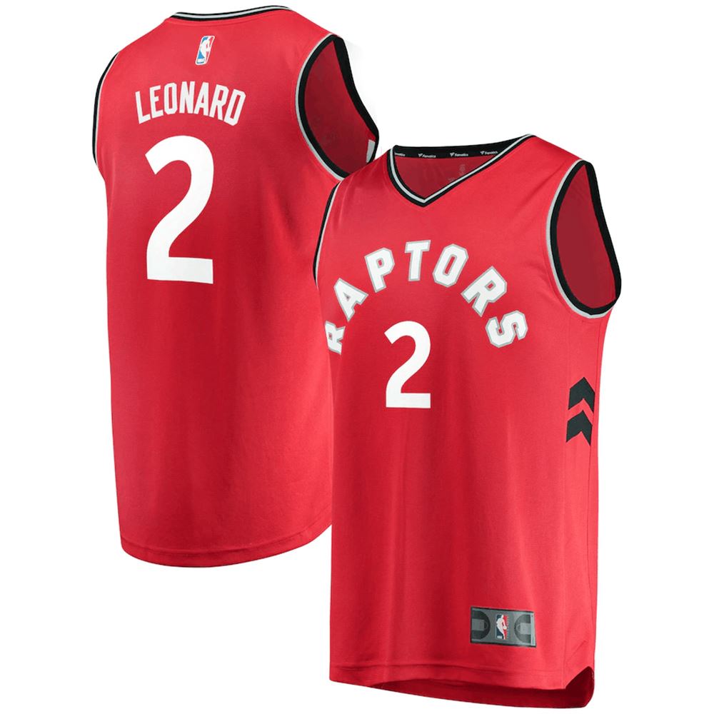 Kawhi Leonard Toronto Raptors Fanatics Branded Fast Break Red Icon Edition 3D Jersey