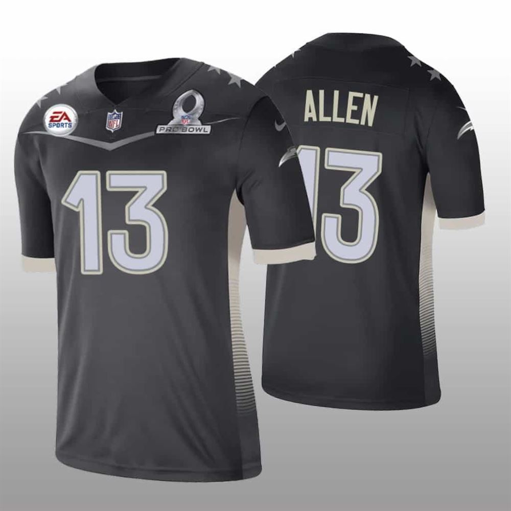 Keenan Allen Jersey Chargers 2021 Afc Pro Bowl Game Anthracite