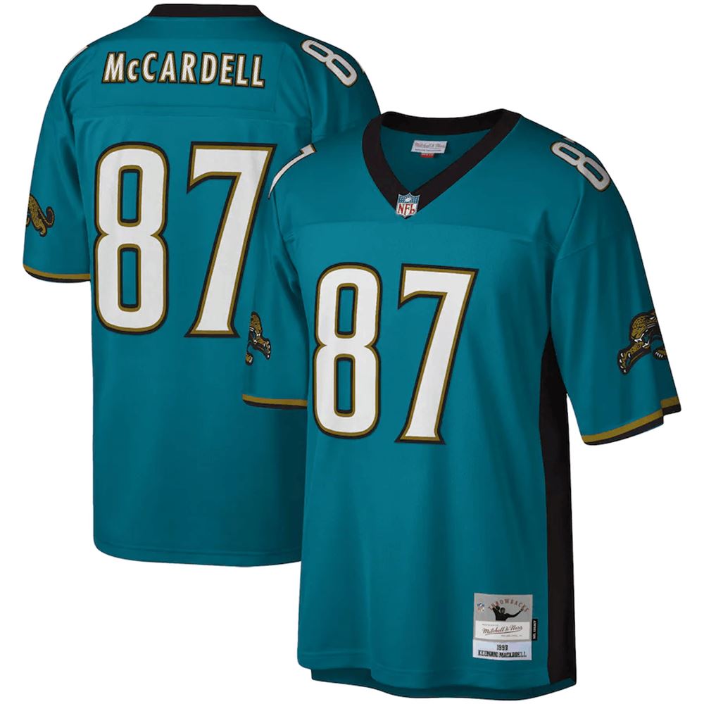 Keenan McCardell Jacksonville Jaguars Mitchell Ness Legacy Replica Jersey Teal ha1My