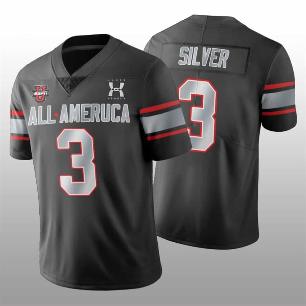 Keeshawn Silver Jersey All America Game Black gsk3l