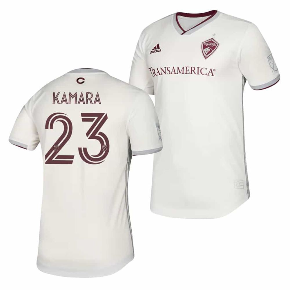 Kei Kamara Colorado Rapids Away Jersey Short Sleeve White 2020
