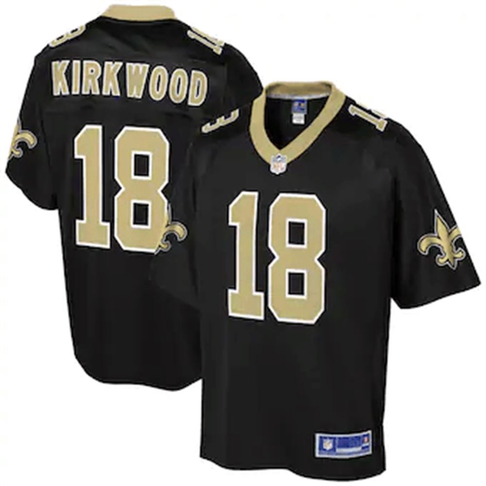 Keith Kirkwood New Orleans Saints Nfl Pro Line Player Black 3D Jersey
