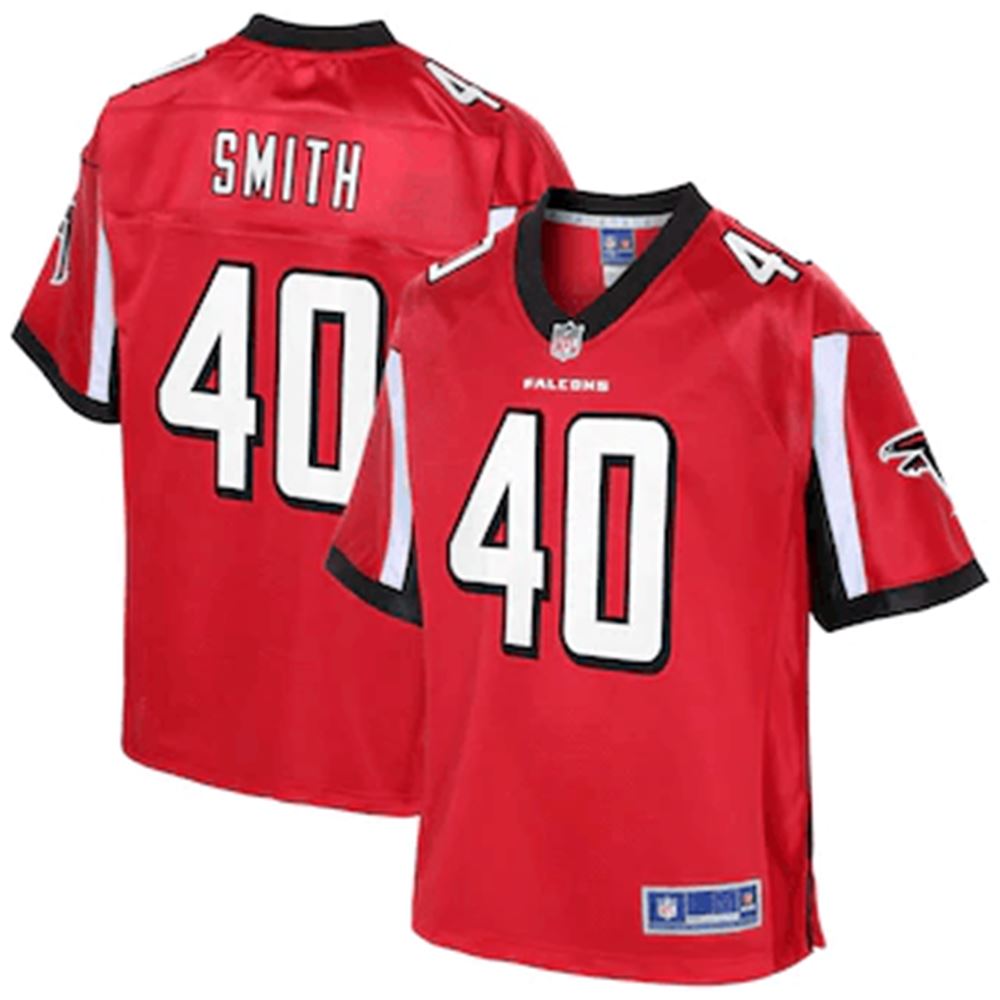 Keith Smith Atlanta Falcons NFL Pro Line Player Jersey Red NFL Jersey