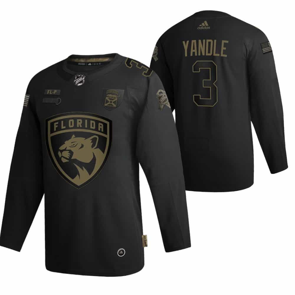 Keith Yandle Panthers Black 2020 Veterans Day Jersey