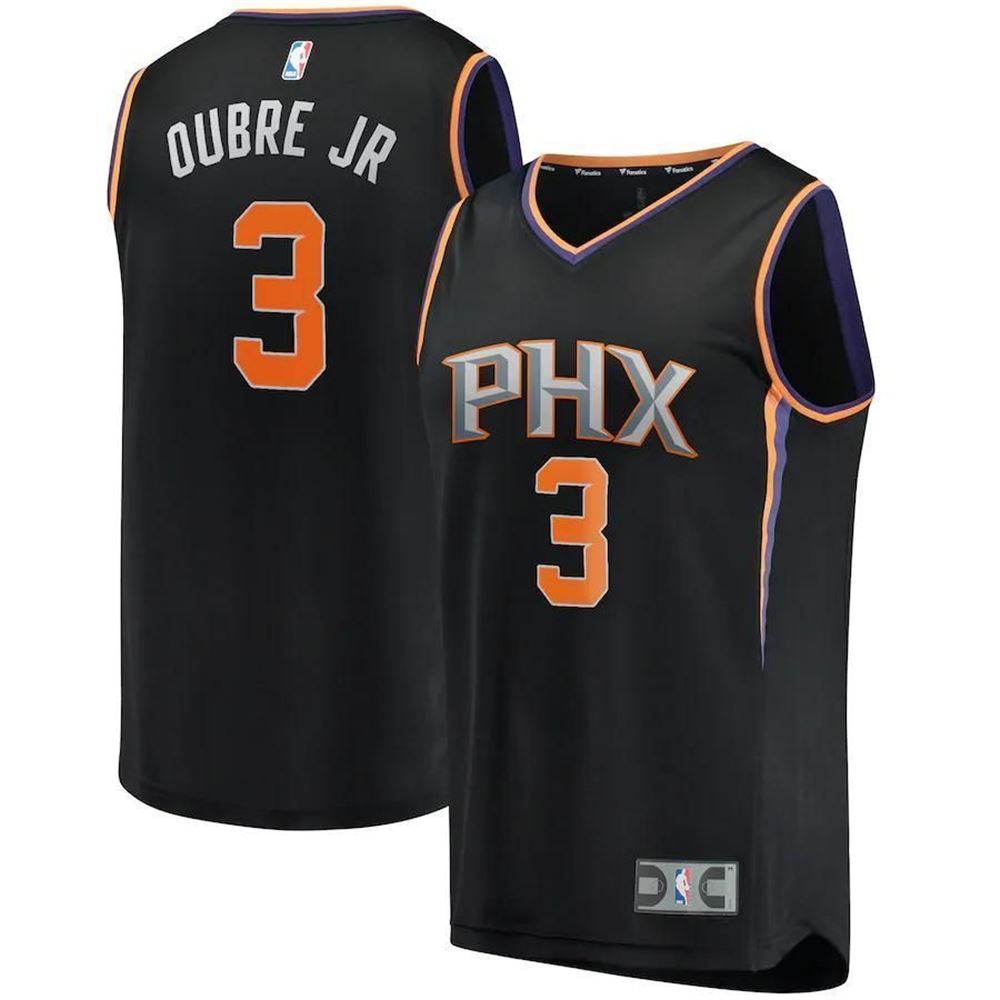 Kelly Oubre Jr Phoenix Suns Fanatics Branded Fast Break Player Replica Statement Edition Black 3D Jersey
