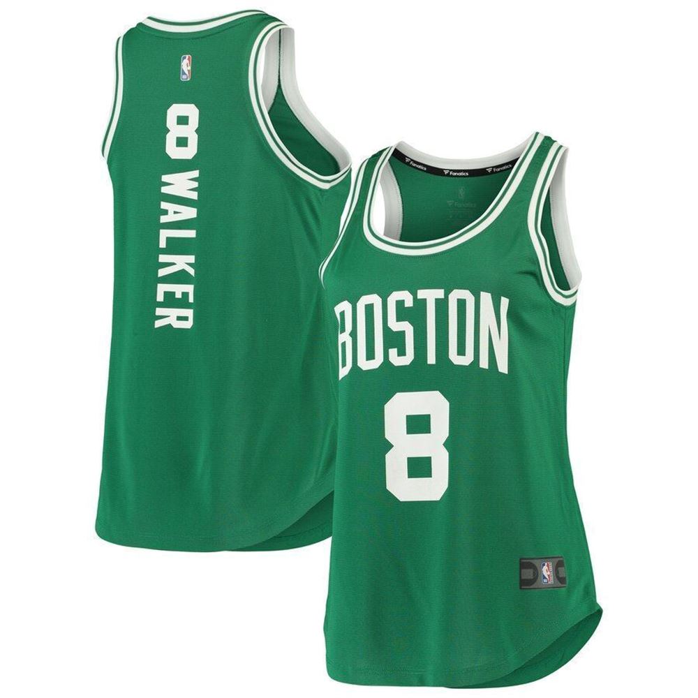 Kemba Walker Boston Celtics Fanatics Branded Wo202122 Fast Break Team Tank Icon Edition Kelly Green 3D Jersey PlrVB
