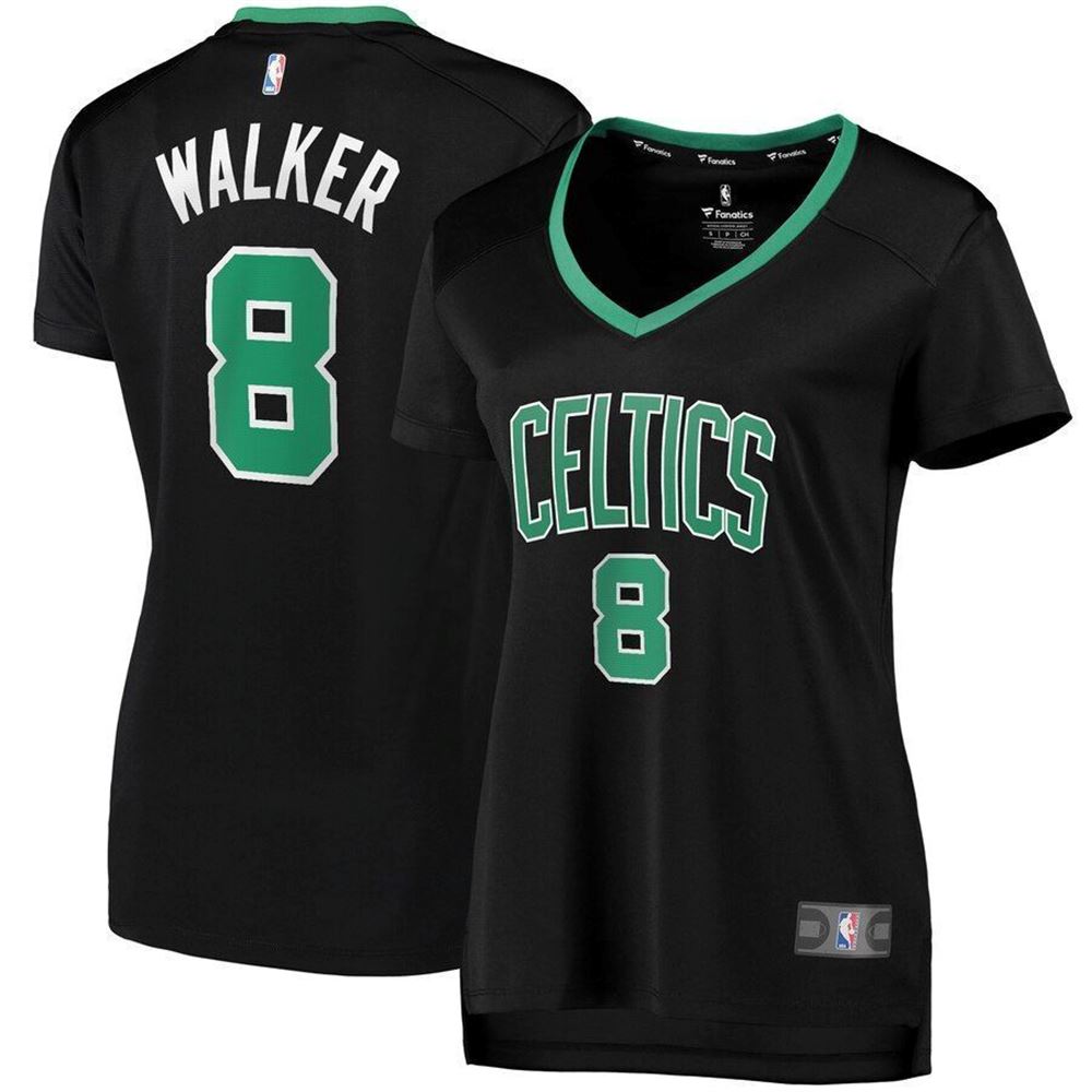 Kemba Walker Boston Celtics Fanatics Branded WoFast Break Replica Player Black Statement Edition 3D Jersey 6pril
