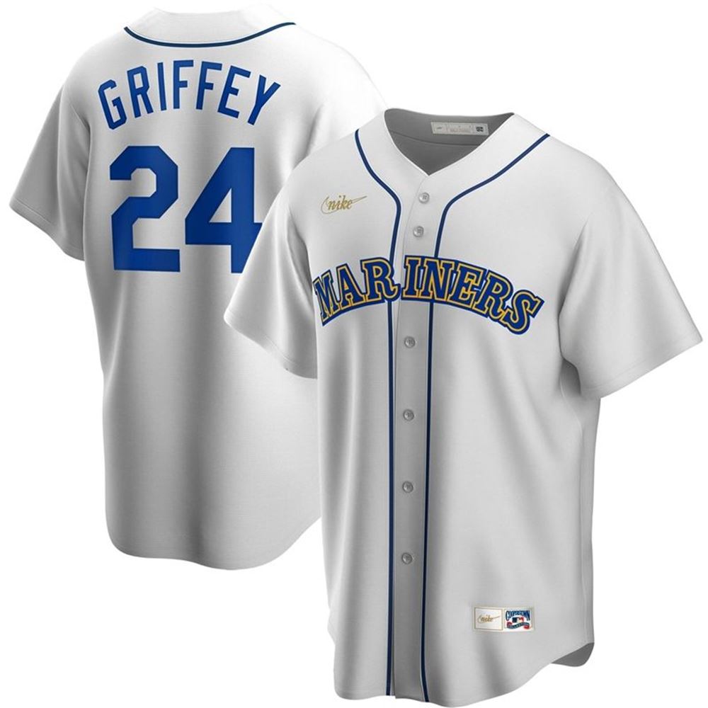 Ken Griffey Jr 24 Seattle Mariners 2021 Mlb New Arrival White Jersey Gifts For Fans gIAzF