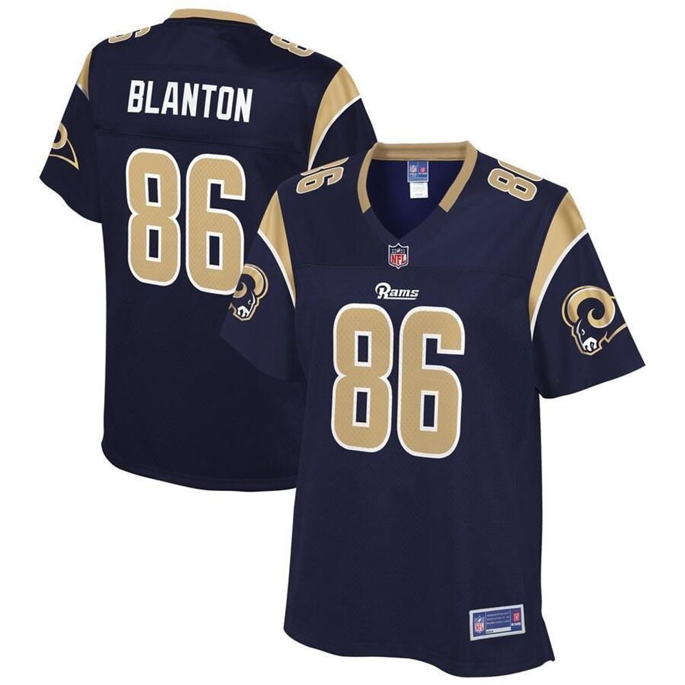 Kendall Blanton Los Angeles Rams Nfl Pro Line WoTeam Player Navy 3D Jersey Vvlud