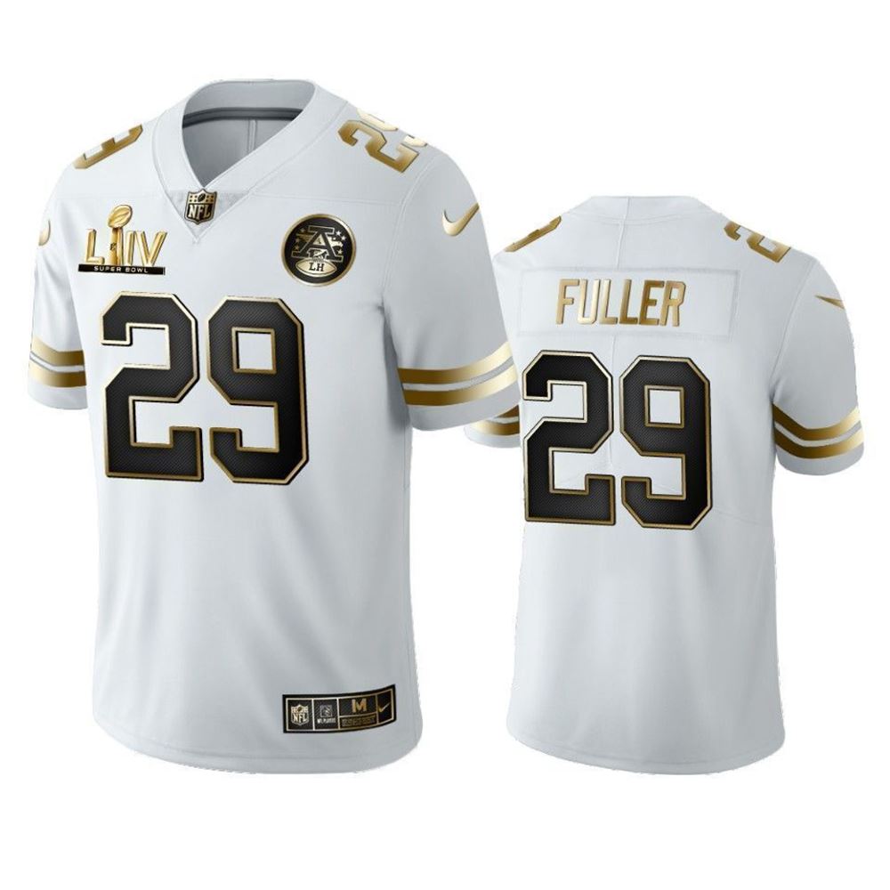 Kendall Fuller Chiefs White Super Bowl Liv Golden Edition 3D Jersey elWBW
