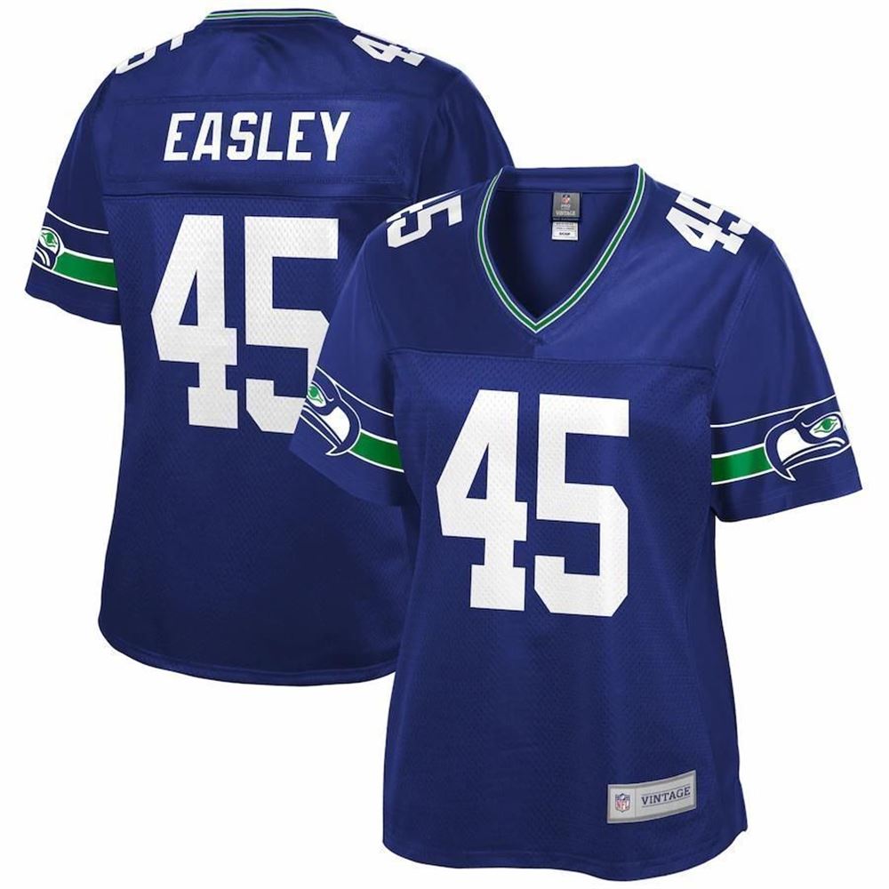 Kenny Easley Seattle Seahawks Nfl Pro Line WoRetired Player Royal 3D Jersey