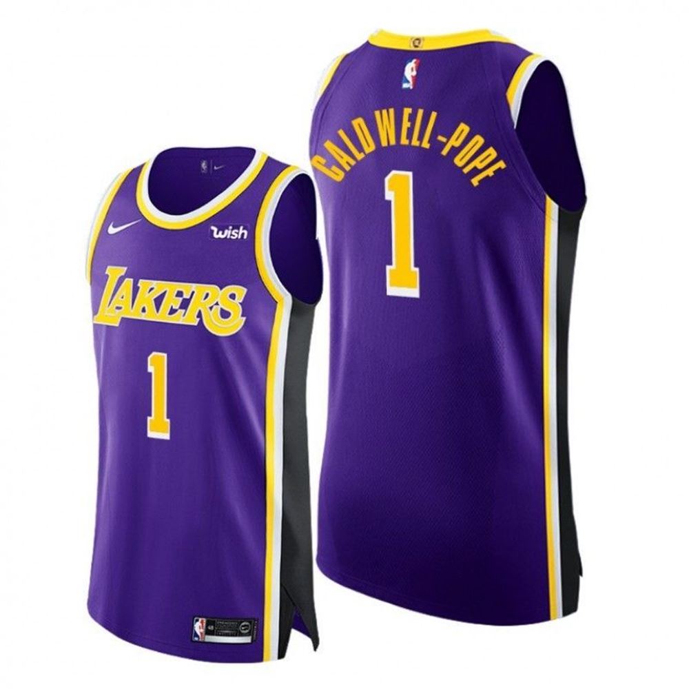 Kentavious CaldwellPope Lakers 1 Purple Statement Edition Jersey