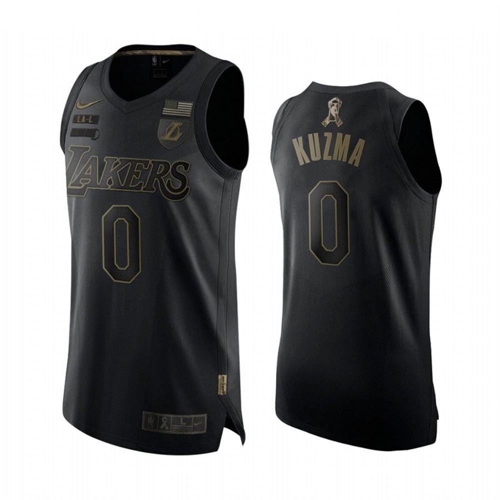 Kyle Kuzma Lakers 2021 Salute To Service Black Jersey Limited