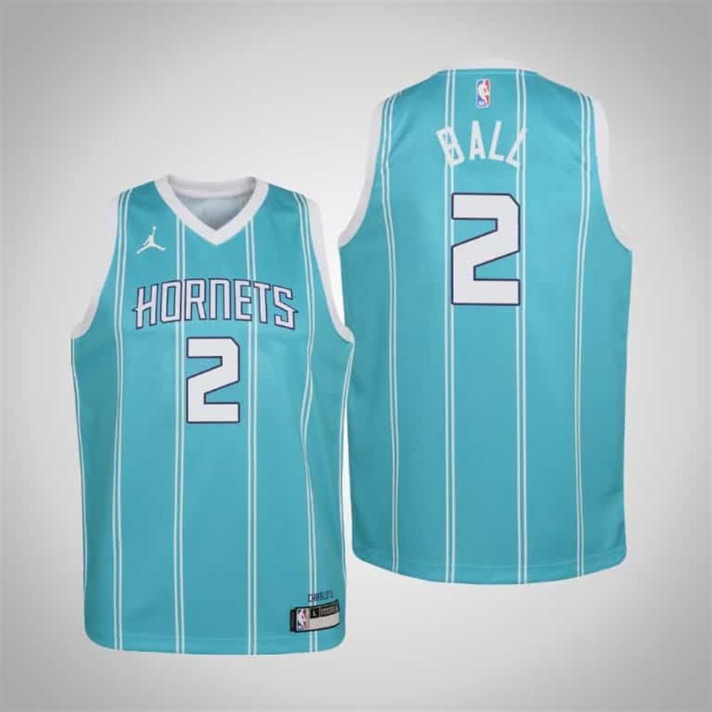 Lamelo Ball Hornets Icon Teal 2020 21 Jersey