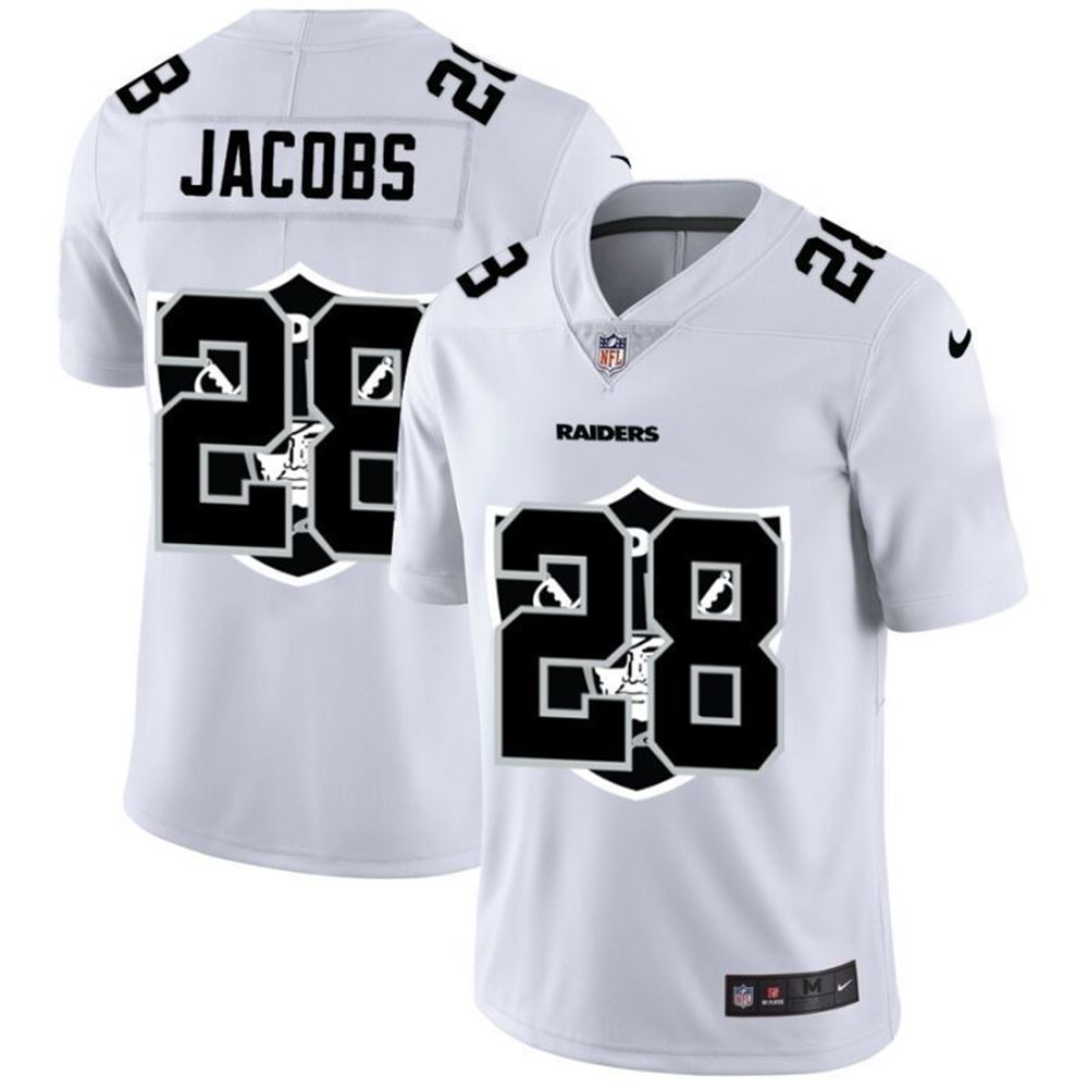 Las Vegas Raiders Josh Jacobs 28 NFL 2021 White Jersey jersey