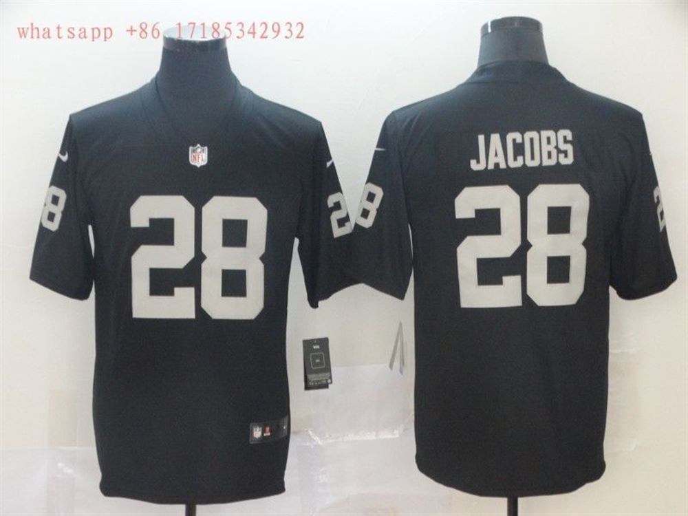 Las Vegas Raiders Josh Jacobs 28 Nfl Black Jersey Jersey wh8iO