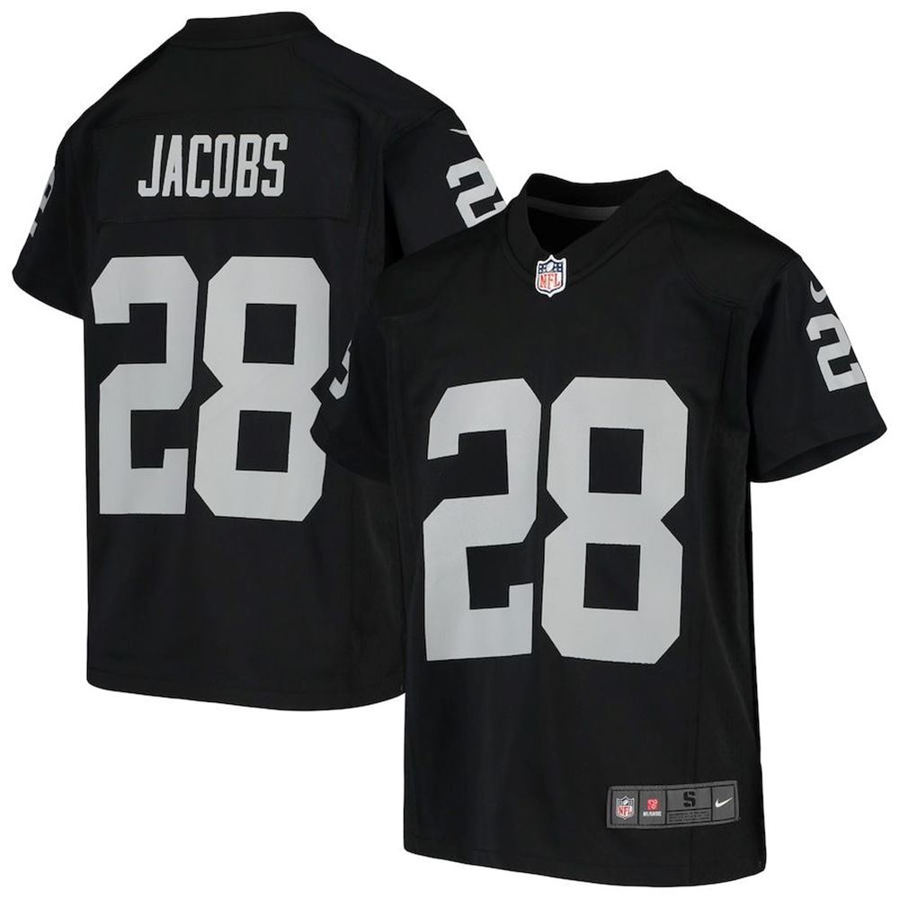 Las Vegas Raiders Josh Jacobs Black Game Jersey Gifts For Fans