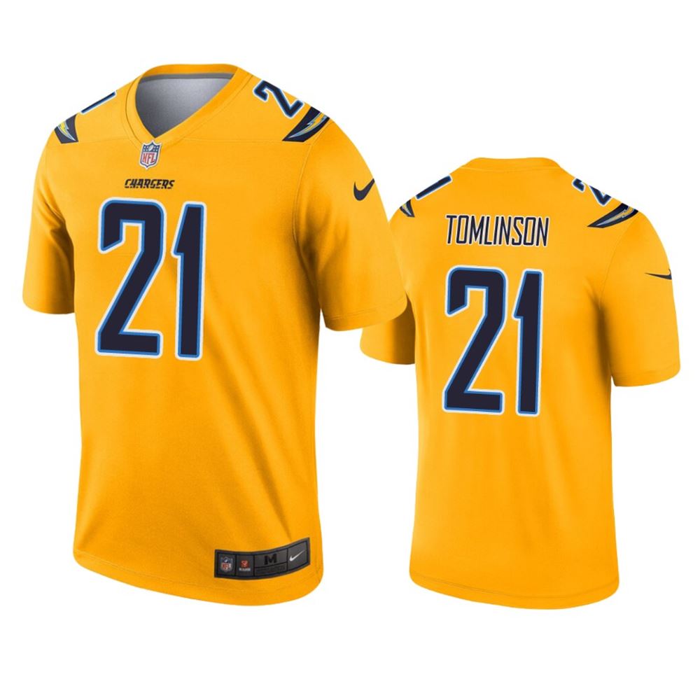 Los Angeles Chargers LaDainian Tomlinson Gold Inverted Legend Jersey Nqsf7