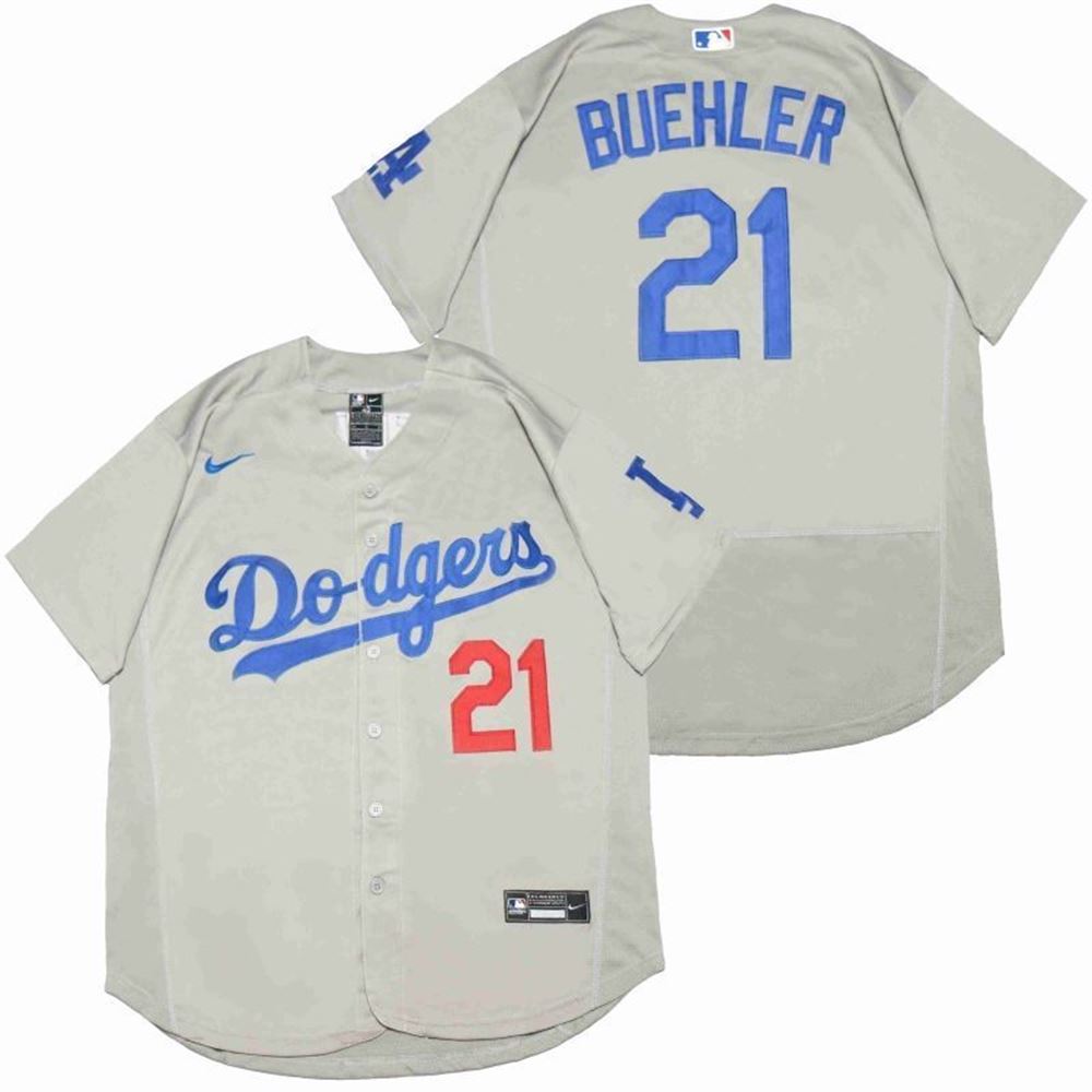 Los Angeles Dodgers Walker Buehler 21 2021 Mlb Silver Jersey R8Wzf