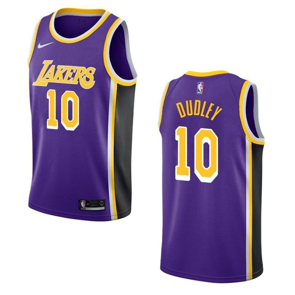 Los Angeles Lakers 10 Jared Dudley Statement Swingman Purple 3D Jersey