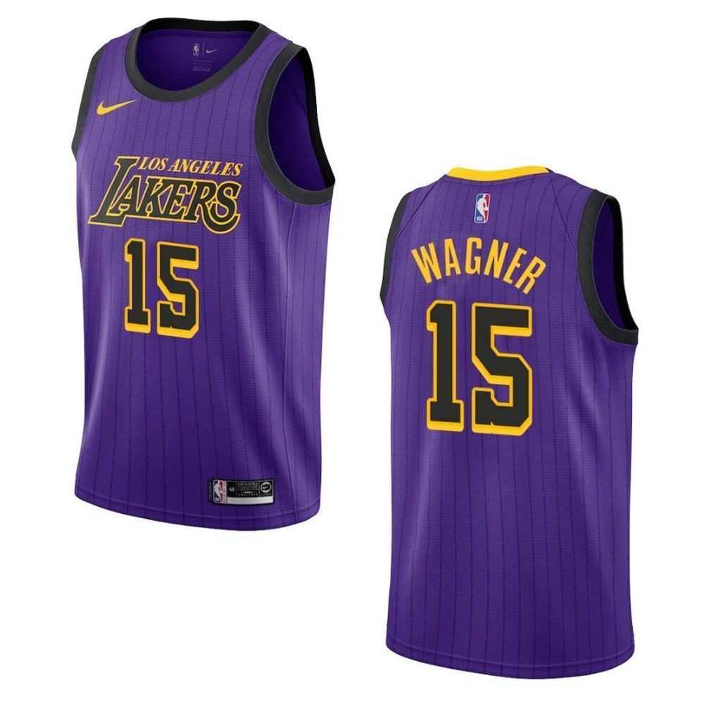 Los Angeles Lakers 15 Moritz Wagner City Edition Swingman Purple 3D Jersey 1OGD1