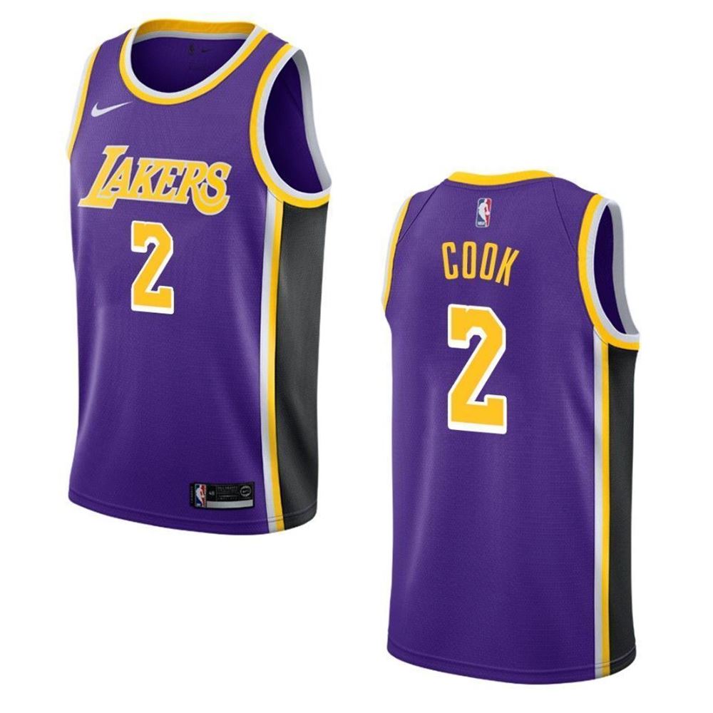Los Angeles Lakers 2 Quinn Cook Statement Swingman Purple 3D Jersey 4zfAn