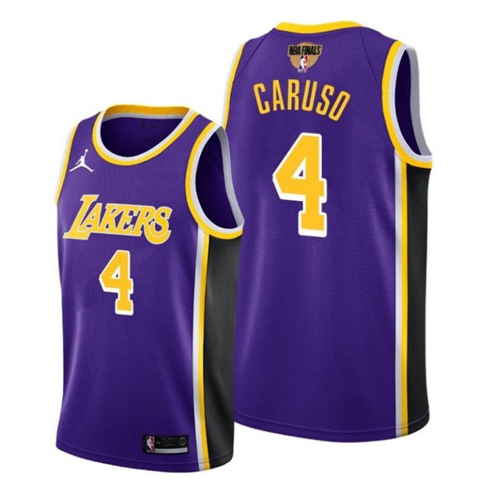 Los Angeles Lakers Alex Caruso 2021 NBA Finals Bound Purple Jersey Statement Edition 0hwtX